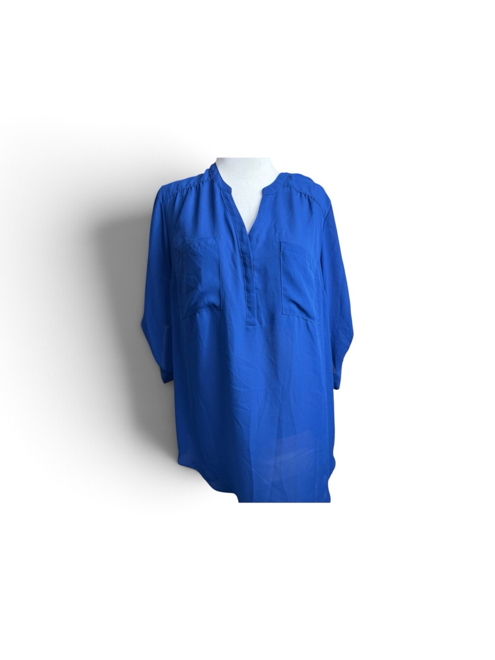 torrid georgette Harper Royal Blue Tunic size 2-2X/18-20